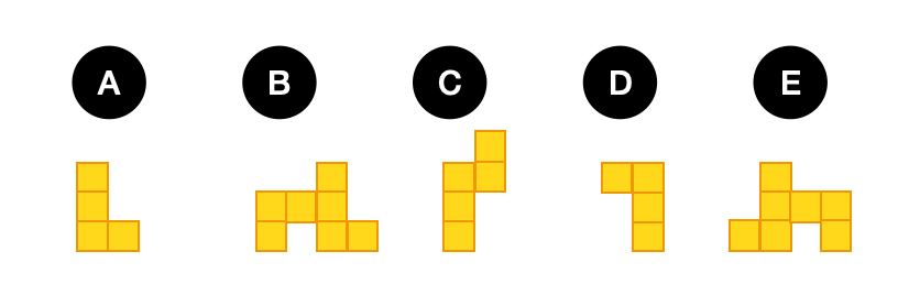 Blocks Puzzle - candidate answer list