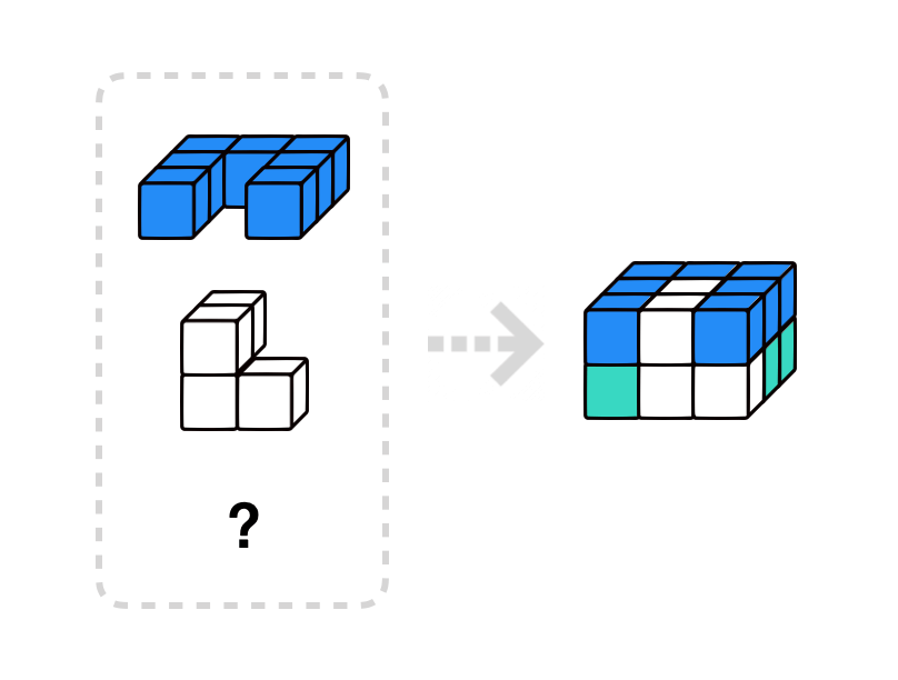 Math puzzle of spatial sense