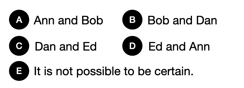 Can you solve this? - candidate answer list