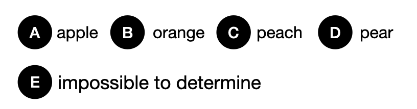 Can you solve this? - candidate answer list