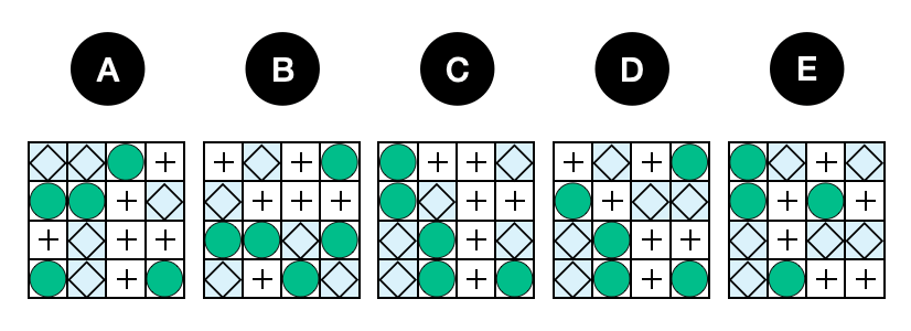 Can you solve this spatial puzzle? - candidate answer list