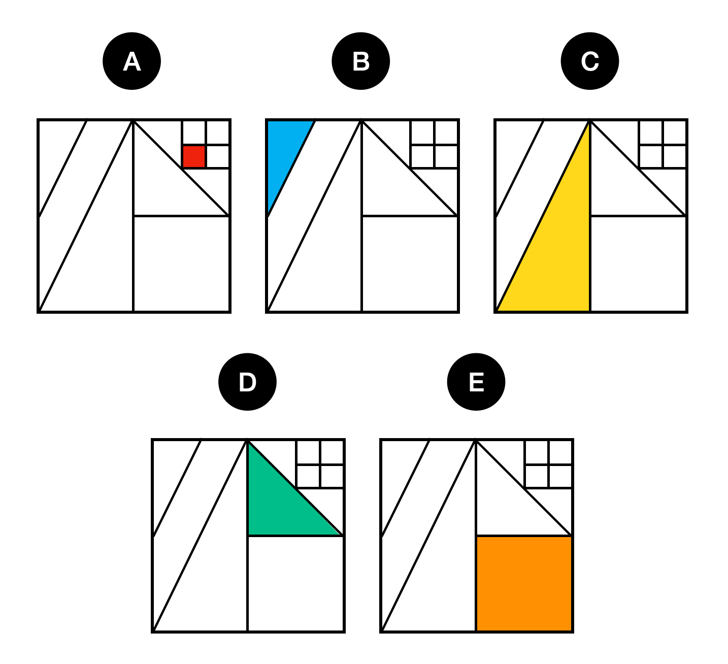 Triangle math puzzles